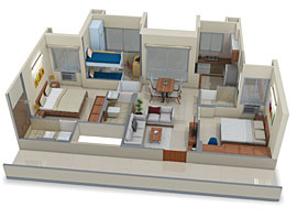 3 BHK - Type A